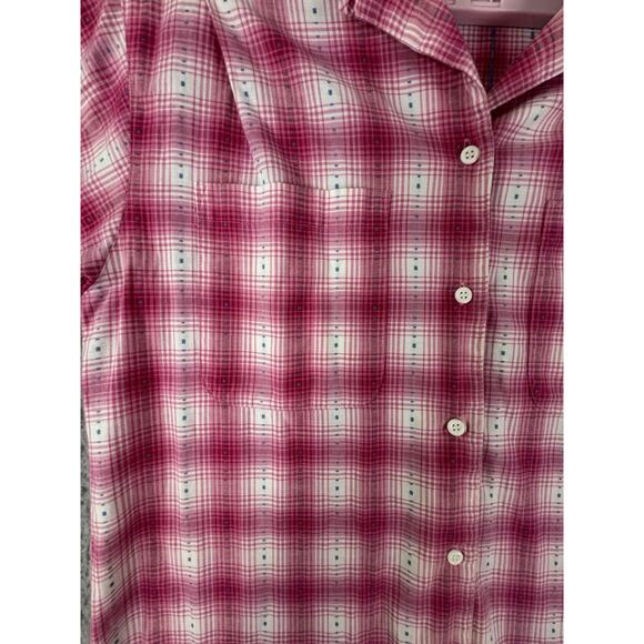 Koret City Blues Womens Pink Plaid Button Shirt Size S - Picture 7 of 15